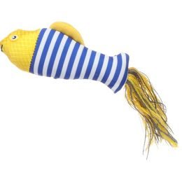 Flamingo Hračka cat plyš Strellow ryba žlutá