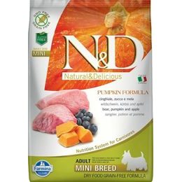 N&D PUMPKIN Dog GF Wild Boar & Apple Adult Mini 7 kg