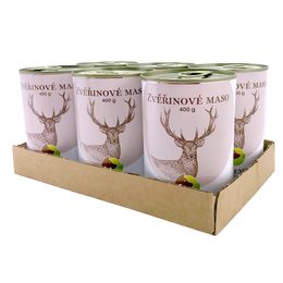 BOHEMIA 6x Zvěřinové maso ve vlastní šťávě 400 g