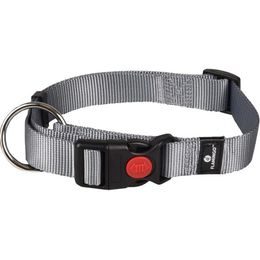 Flamingo Obojek nylon Ziggi šedý 2,5x45-65cm