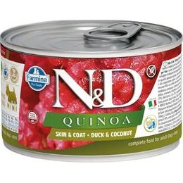 N&D QUINOA Dog konzerva Duck & Coconut Mini 140 g