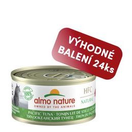 Almo Nature HFC Natural Pacifický tuňák 70g výhodné balení 24ks