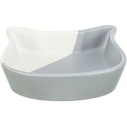 Trixie Miska tvar kočičí hlavy 0,2 l/ ⌀ 13 cm šedá/bílá