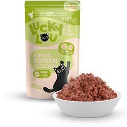 Lucky Lou Lifestage Kitten s drůbežím a hovězím masem 125 g