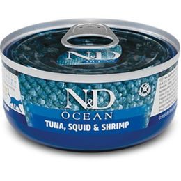 N&D OCEAN Cat konzerva Tuna, Squid & Shrimp 70 g