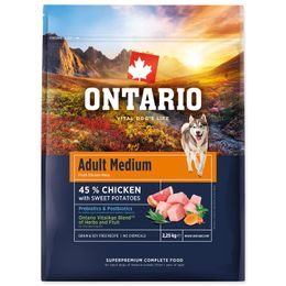 Ontario Krmivo Adult Medium Chicken & Sweet Potatoes 2,25kg