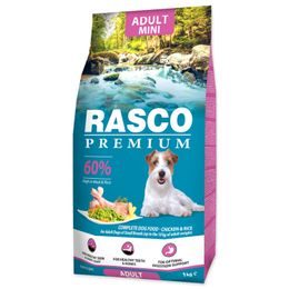 Rasco Premium Krmivo Adult Mini kuře s rýží 1kg