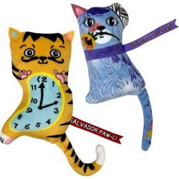 Kong Hračka cat plyš Artz Dali / van Gogh 2 ks