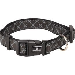 Flamingo Obojek nylon Odin černý 2x40-55cm