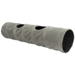 Magic Cat Tunel XL plyš šedý 150x35cm