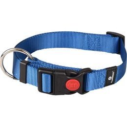 Flamingo Obojek nylon Ziggi modrý S 1,5x30-45cm