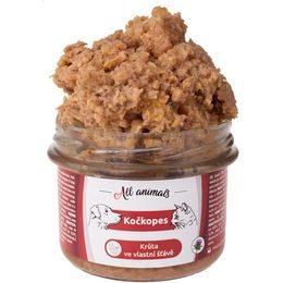All Animals Kočkopes sklo krůta ve vlastní šťávě 200g