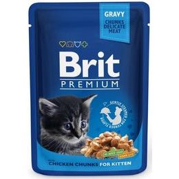 Brit Premium Cat kapsička -Gravy Chicken Chunks for Kitten 100 g