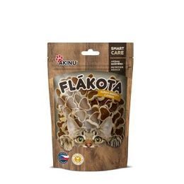 Akinu Flákota Kuřecí & rybí srdíčka pamlsek pro kočky 70 g