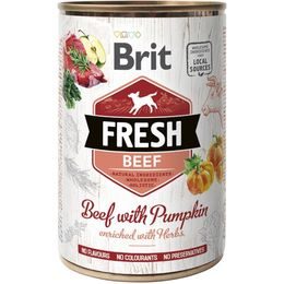 Brit Fresh konzerva Beef with Pumpkin 400 g