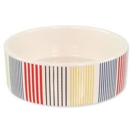 Dog fantasy Miska keramická barevné pruhy 12,5x4,5cm 280ml