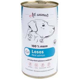 All Animals konzerva pro psy losos mletý 1200g