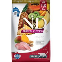 N&D TROPICAL SELECTION Cat LG Chicken Adult 4+1 kg