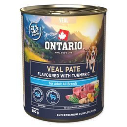 Ontario Konzerva Adult telecí pate s příchutí kurkumy 800g