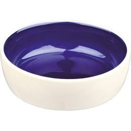 Trixie Keramická miska s glazurou 300ml/12cm krémovo/modrá