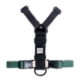 FUNKY DOG Konopný postroj pro psa zeleno černý