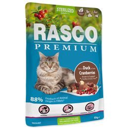 Rasco Premium Kapsička Sterilized kachna s brusinkou 85g