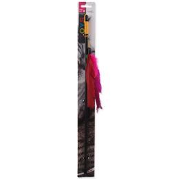 Magic cat Hračka prut s peřím 45cm