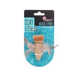 Akinu ČESKÝ LES Vážka se šantou kočičí a pírky hračka pro kočky 8 cm