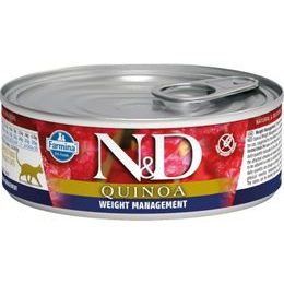 N&D QUINOA Cat konzerva Weight Management Lamb & Broccoli 80 g