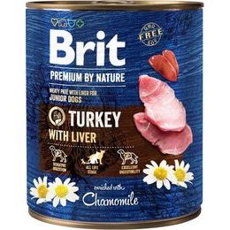 Brit Premium by Nature Dog konzerva Turkey with Liver 800 g