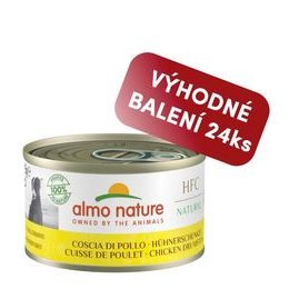 Almo Nature HFC Natural DOG Kuřecí stehna 95g výhodné balení 24ks