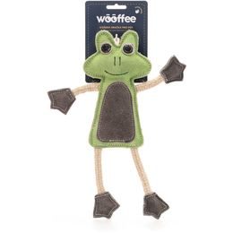 Wooffee kožená hračka Žabka s provazy