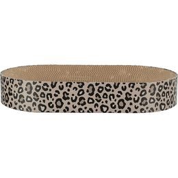 TRIXIE Kartonové škrabací lůžko LEO s catnipem 63x10x35 cm hnědá/leopardí