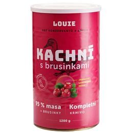 Louie konzerva pro psy kachní s brusinkami 1200 g