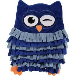 Flamingo Čmuchací kobereček Sova modrá 33x27cm