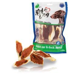 KidDog králičí ucho plněné kachním masíčkem 250 g