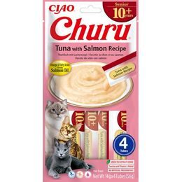 Inaba Churu Senior Cat snack tuňák & losos 4x14g