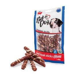 KidDog hovězí steak na buvolí tyčince 7-8cm 80 g