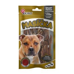 Akinu MASÍČKA Hovězí stripsy pamlsek pro psy 75 g
