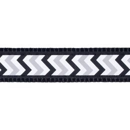 Red Dingo Vodítko přepínací 12 mm x 2 m Ziggy Rfx Černá