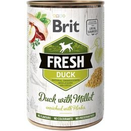 Brit Fresh konzerva Duck with Millet 400 g