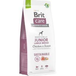 Brit Care Dog Sustainable Junior Large Breed Chicken+Insect 12 kg