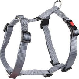 Flamingo Postroj nylon Ziggi šedý M 2x45-65cm