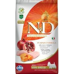 N&D PUMPKIN Dog GF Chicken & Pomegranate Adult Mini 2,5 kg