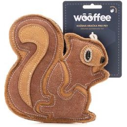 Wooffee kožená hračka Hnědá veverka