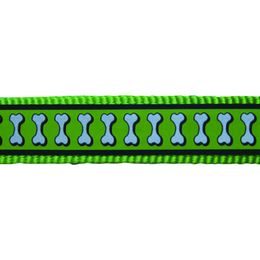 Red Dingo Vodítko přepínací 15 mm x 2 m Bones Rfx Limetková