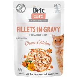 Brit Care Cat kapsička Fillets in Gravy Choice Chicken  85 g