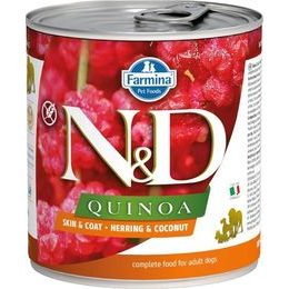 N&D QUINOA Dog konzerva Herring & Coconut 285 g