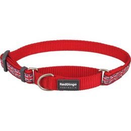 Red Dingo Obojek polostahovací 25 mm x 41-62 cm Union Jack Flag