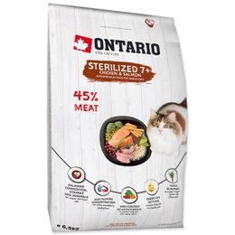 Ontario Krmivo Cat Sterilised 7+ Senior 6,5kg